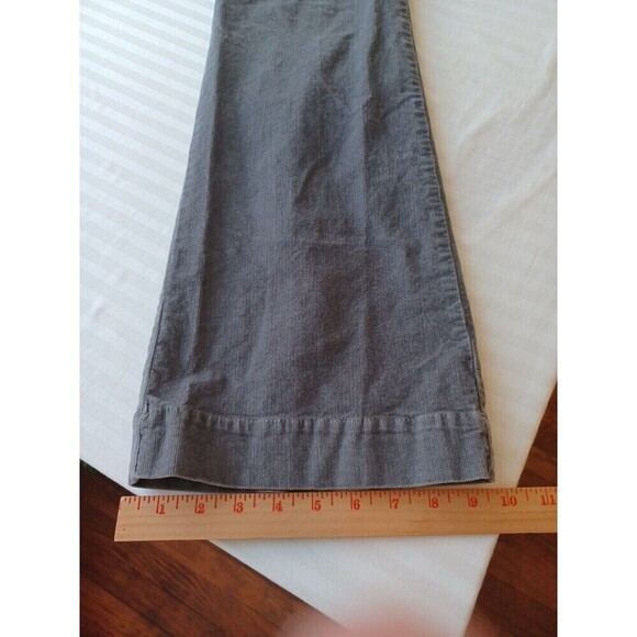 Gap wide leg corduroy pants womens 2 gray low rise stretch Y2K retro style - Picture 12 of 13